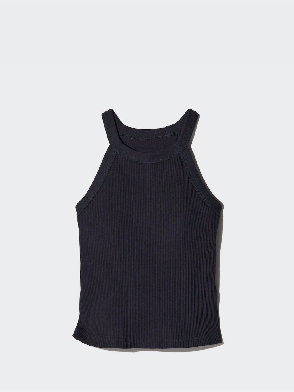 NWOT Uniqlo halter neck bra sleeveless top Black S
